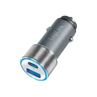 LogiLink car power adapter - USB USB-C - 36 Watt