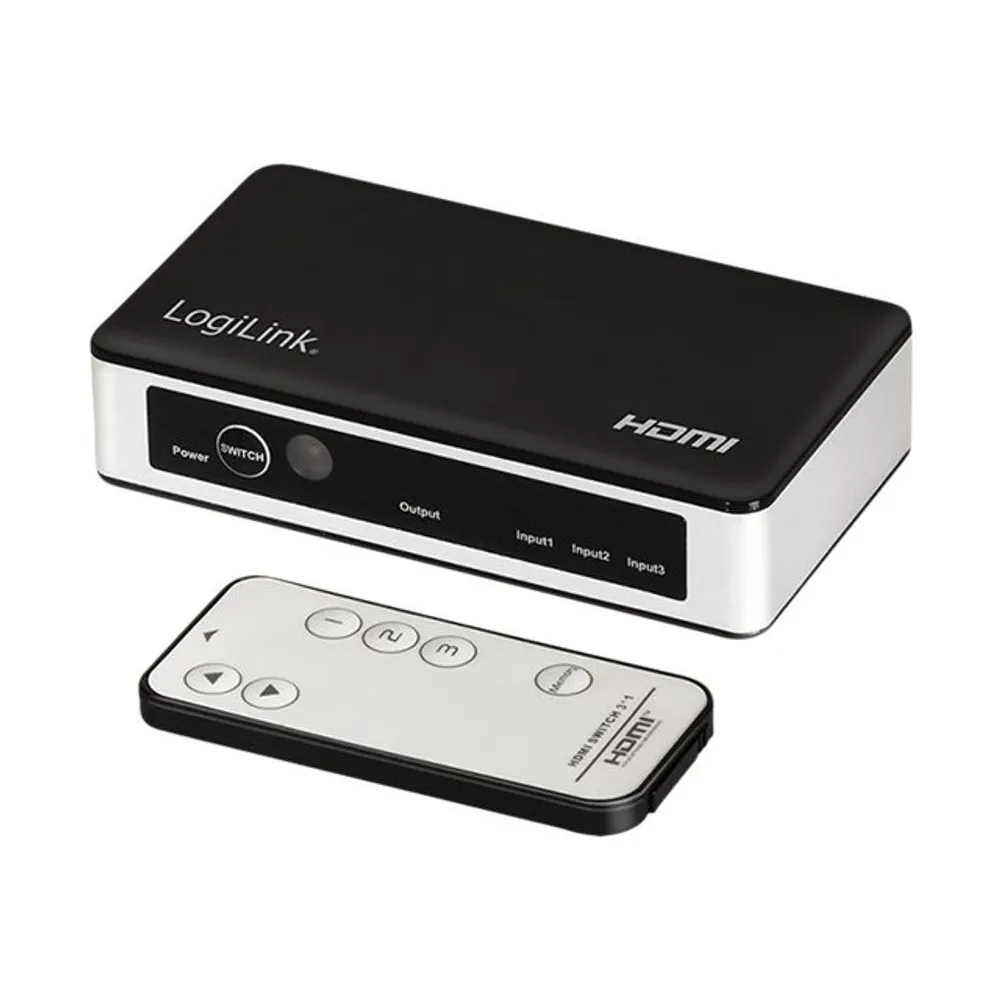 LogiLink - video/audio switch - 3 ports
