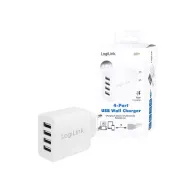 LogiLink power adapter - 4 x USB - 24 Watt