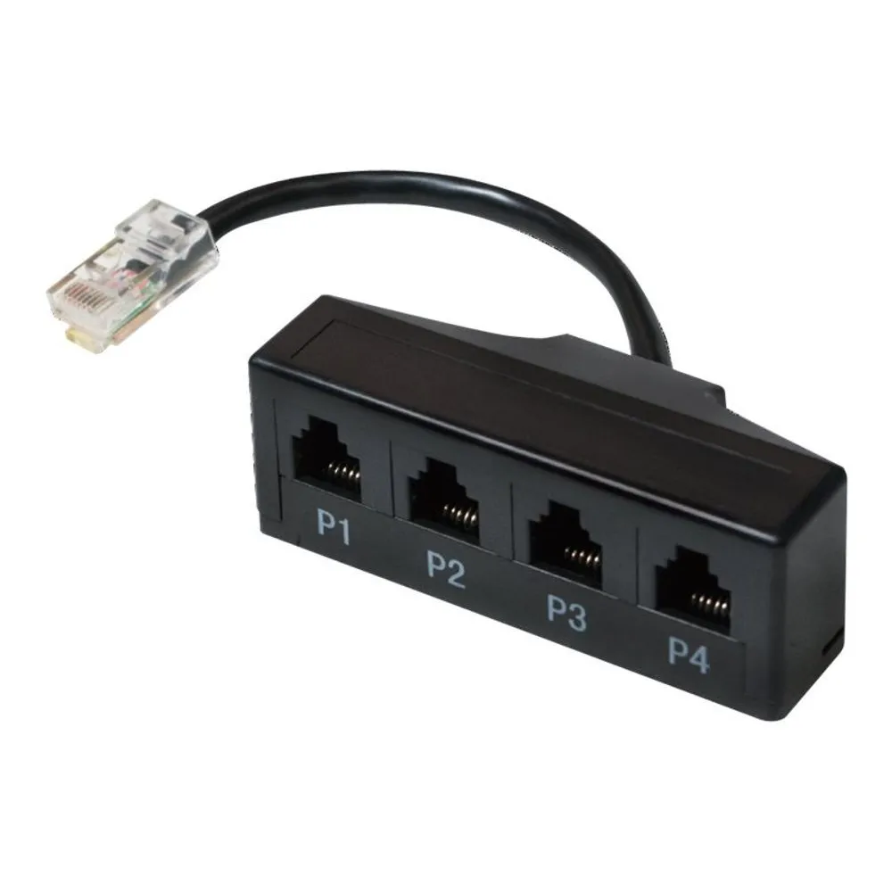 LogiLink phone splitter - 17.5 cm - black