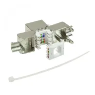 LogiLink PrimeLine keystone connector - silver