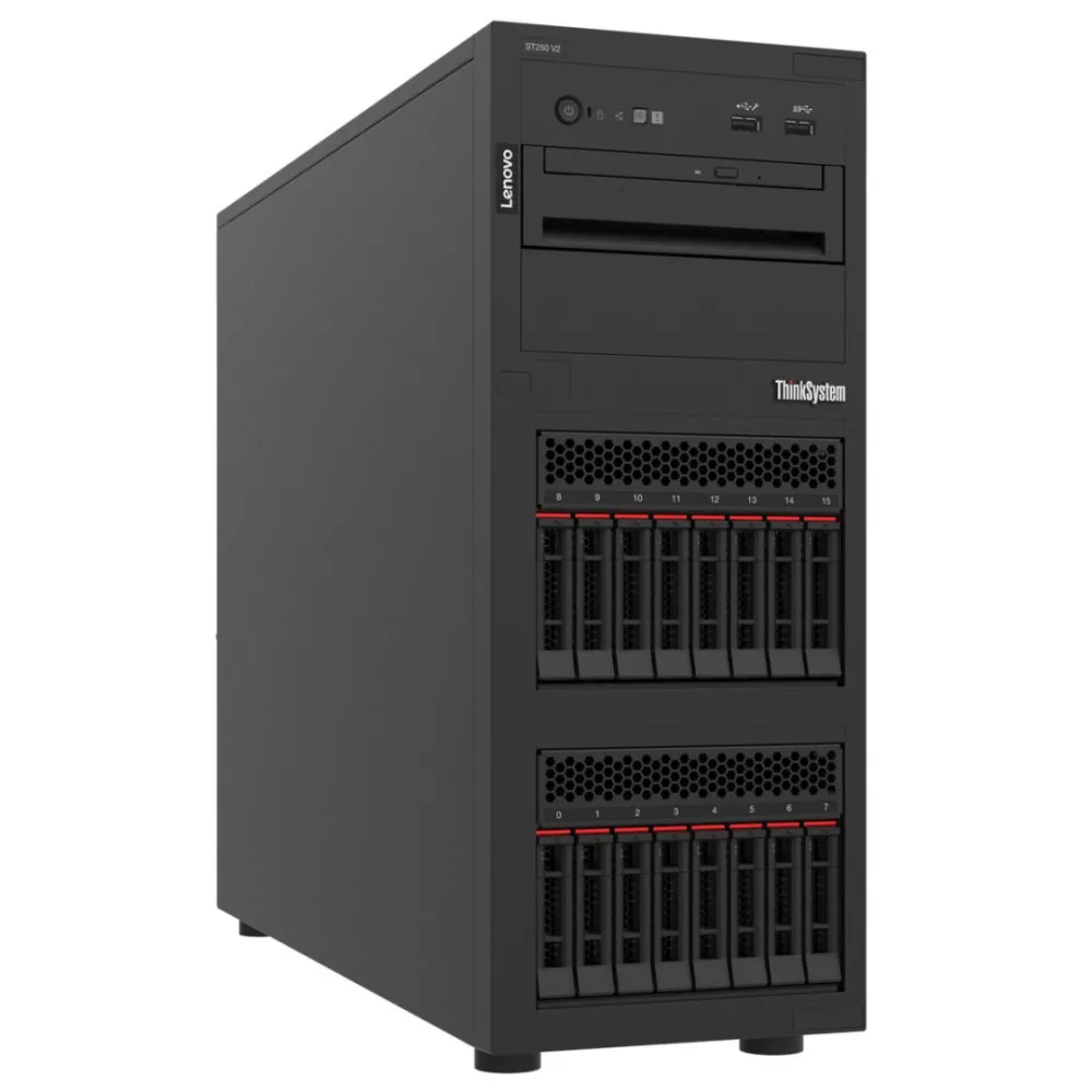 Thinksystem st250 3.5 chassis base thinksystem intel xeon e-2378 8c