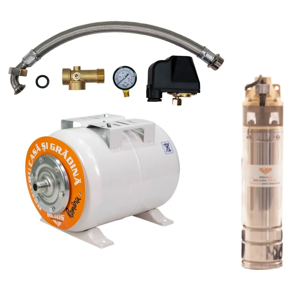 Kit pompa + hidrofor dunarea 24