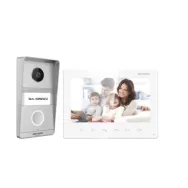 Kit videointerfon analogic Hikvision, 2 fire, IR 3m