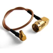 Pigtail MMCX LA RPSMA MAMA CU COT, 20cm