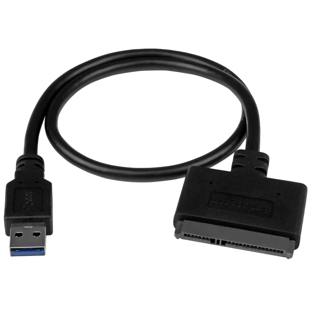 StarTech.com USB312SAT3CB adaptor mufă cablu USB 3.1 A SATA 7+15 pin Negru