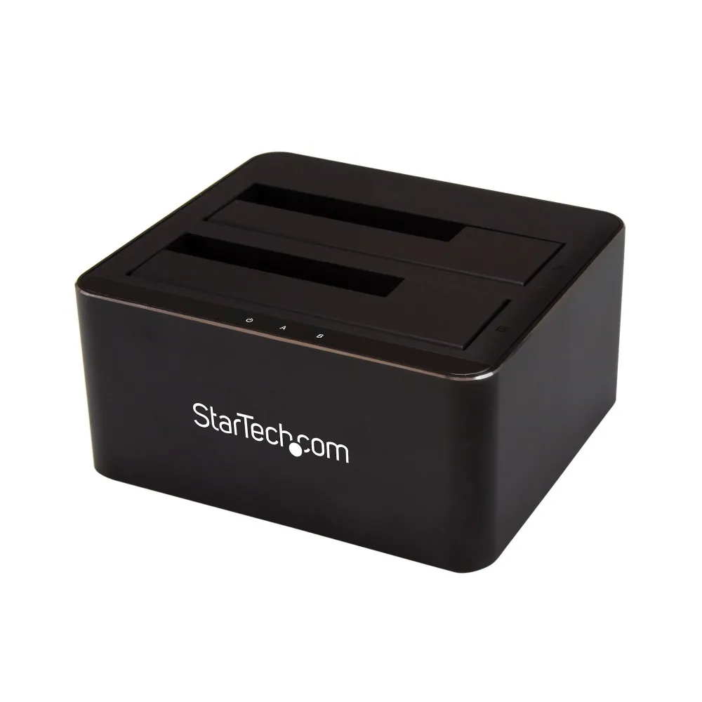 StarTech.com SDOCK2U33V stație docking driver stocare USB 3.2 Gen 1 (3.1 Gen 1) Type-B Negru