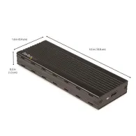 StarTech.com M2E1BMU31C carcasă disc memorie Carcasă SSD Negru M.2
