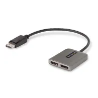 StarTech.com MST14DP122DP adaptor pentru cabluri video 0,3 m DisplayPort 2 x DVI Gri