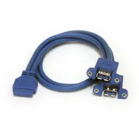 StarTech.com USB3SPNLAFHD adaptor mufă cablu 2 x USB A IDC Albastru