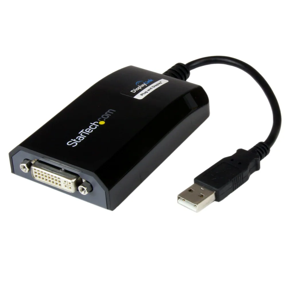 StarTech.com USB2DVIPRO2 adaptor grafic USB 1920 x 1200 Pixel Negru