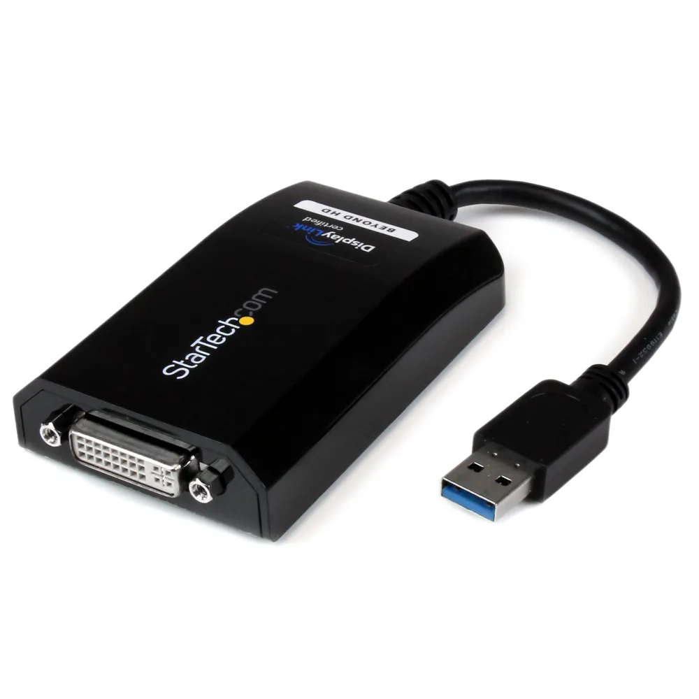StarTech.com USB32DVIPRO adaptor grafic USB 2048 x 1152 Pixel Negru