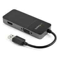 StarTech.com USB32HDVGA adaptor grafic USB 3840 x 2160 Pixel Negru, Argint