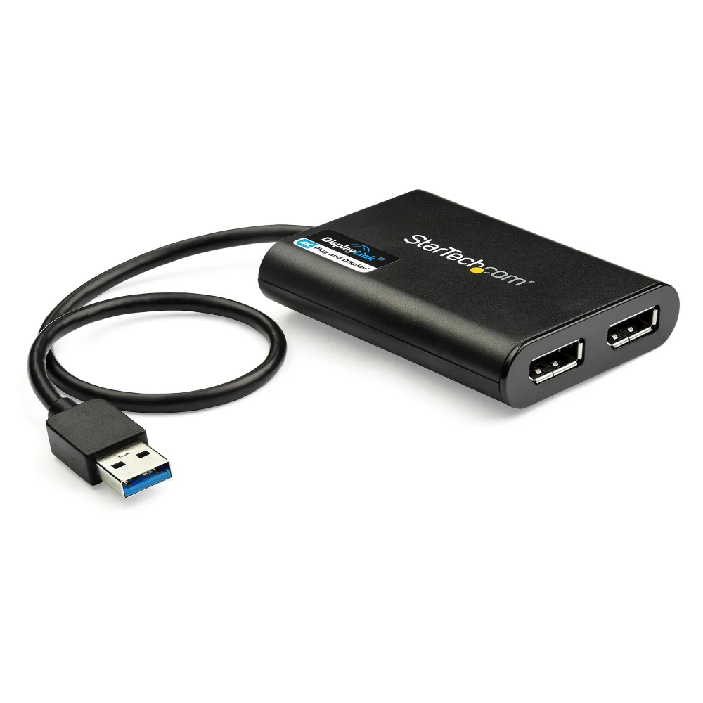 StarTech.com USB32DP24K60 adaptor grafic USB 4096 x 2160 Pixel Negru