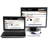 StarTech.com HD2VGAE2 adaptor pentru cabluri video Negru