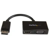 StarTech.com DP2HDVGA adaptor pentru cabluri video 0,15 m Negru