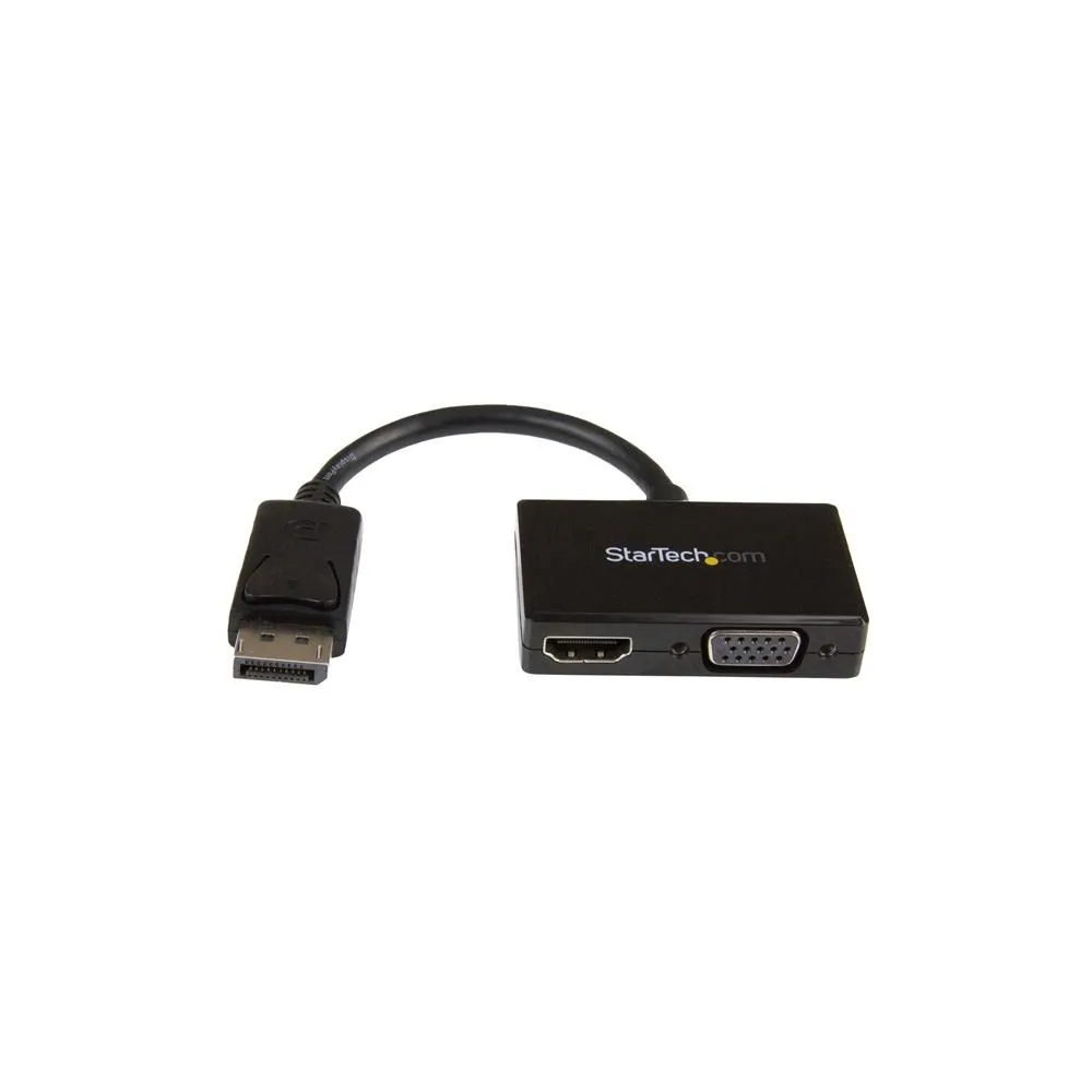 StarTech.com DP2HDVGA adaptor pentru cabluri video 0,15 m Negru