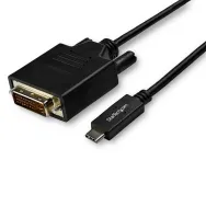 StarTech.com CDP2DVI3MBNL adaptor pentru cabluri video 3 m USB tip-C DVI-D Negru