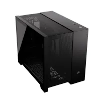 2500d airflow tempered glass micro-atx negru