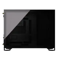 2500d airflow tempered glass micro-atx negru