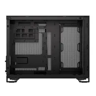 2500d airflow tempered glass micro-atx negru