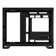 2500d airflow tempered glass micro-atx negru