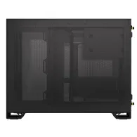 2500d airflow tempered glass micro-atx negru