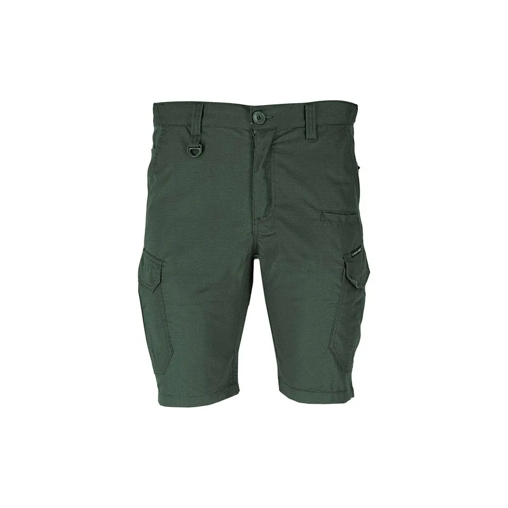 Pantalon slim-fit scurt / verde - l