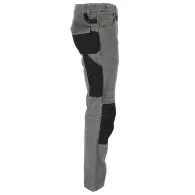 Pantalon lucru tip-blugi slim-fit elastic gri - m