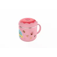 Cana termos cu capac roz u-grow