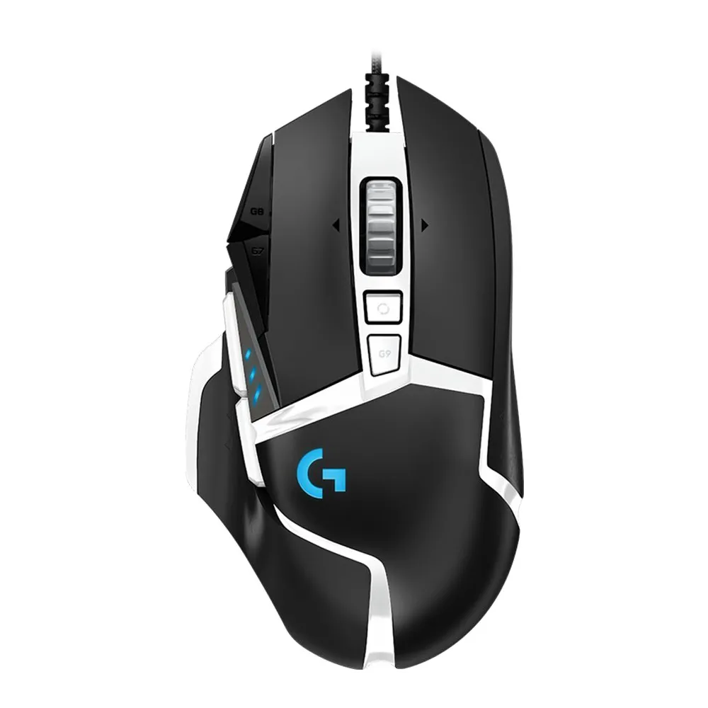 Logitech g502 se corded gaming mouse - hero - black/white