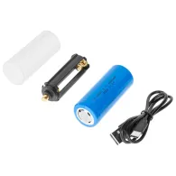 Lanterna 10w 1000 lm ip65 acumulator 26650 rebel