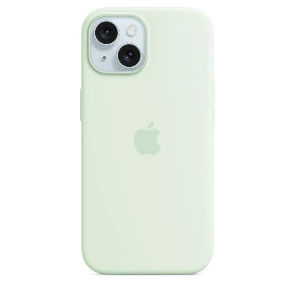 Mobile cover silicone magsafe/mint iphone 15 mwnc3