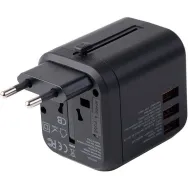 Adaptor priza universal Choetech PD5008 GaN, 2x USB-C, 3x USB-A, PD 35W, negru