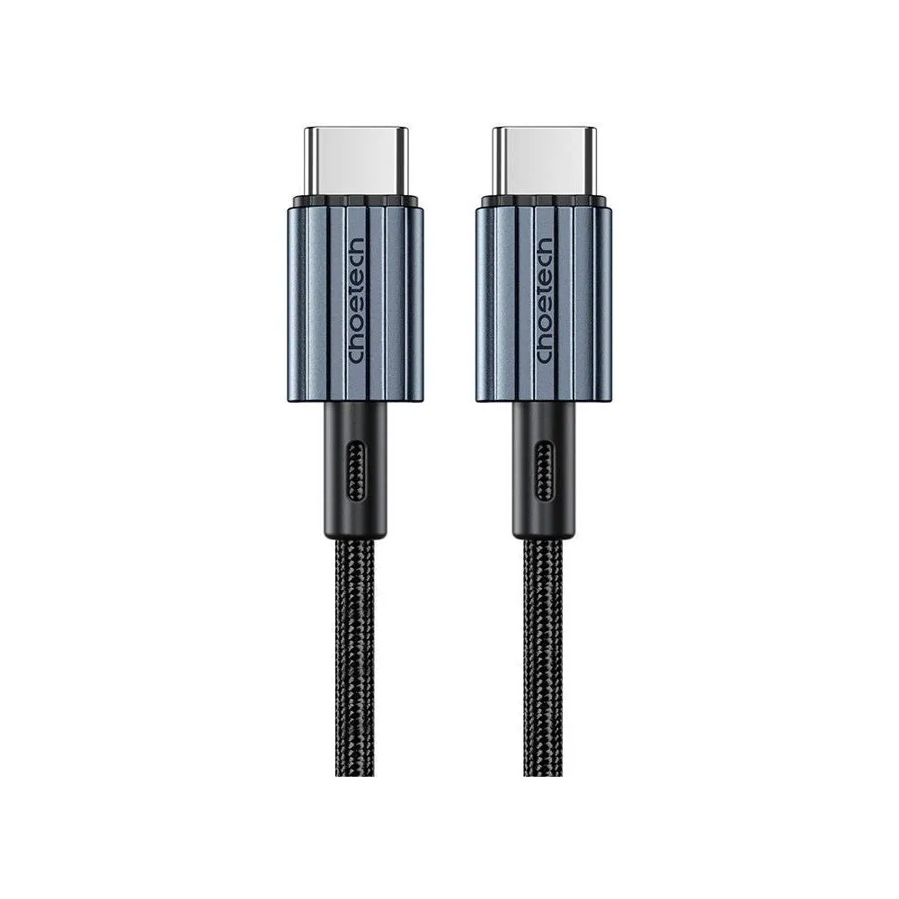 Cablu USB-C - USB-C, PD 60W, 1.2m, negru, textil, XCC-1014 Choetech