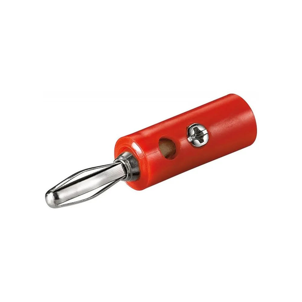 Mufa banana tata, 4 mm, rosu