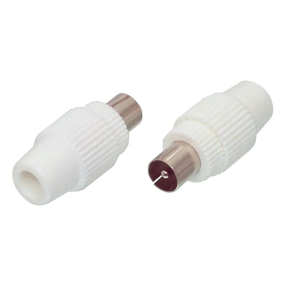 Conector coaxial tata plastic, set 100 buc, Well