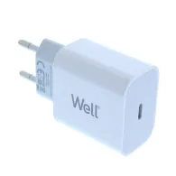 Incarcator retea Well, 1x USB-C PD 20W alb, punga
