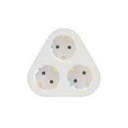 Stecher triplu cu contact protectie 3 x Schuko, MT-3WH Technik