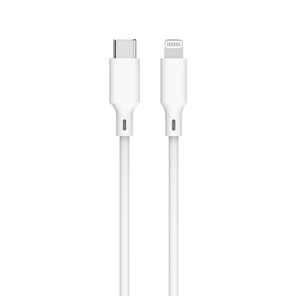 Cablu USB-C - Lightning, PD 27W, 1m, alb, cutie, Well