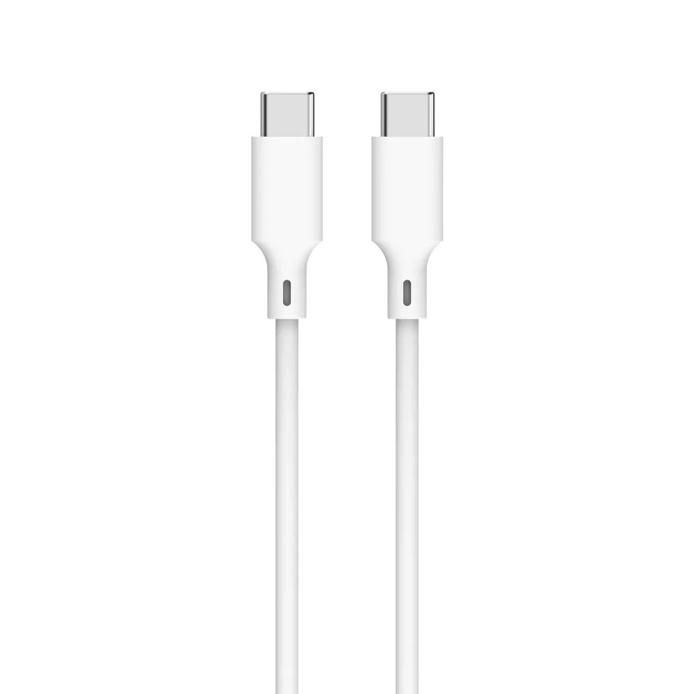 Cablu USB-C - USB-C, PD 60W, 2m, alb, cutie, Well