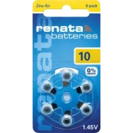 Baterie auditiva ZA10, PR70 Renata, 6buc/blister