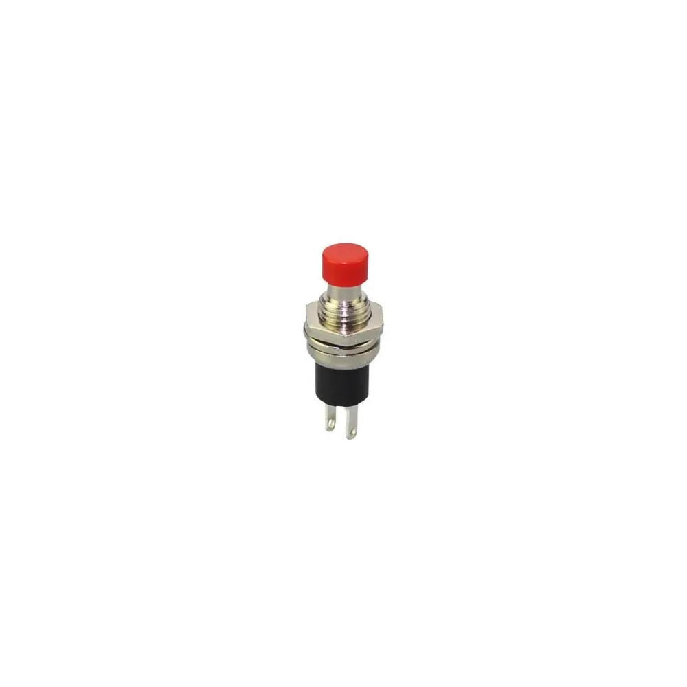 Buton Push 0.5A-250V ON-OFF, IP20, 7mm, rosu