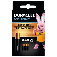 Baterie alcalina Duracell Optimum R3 (AAA) 4 buc/blister