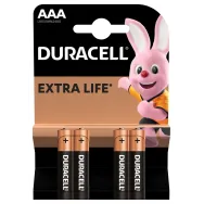 Baterie alcalina Duracell Basic R3 (AAA) 4 buc/blister