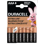 Baterie alcalina Duracell Basic R3 (AAA) 8 buc/blister