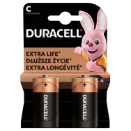Baterie alcalina Duracell Basic R14 (C) 2 buc/blister