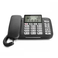 Telefon fix analogic Gigaset DL580 negru, afisaj LCD
