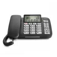 Telefon fix analogic Gigaset DL580 negru, afisaj LCD