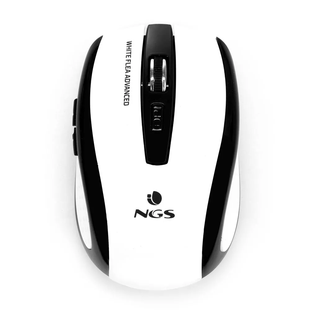 Mouse wireless Flea Advanced alb 800/1600dpi, NGS